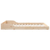 Ruskea sängyn runko 4FT Small Double Massiivinen mänty
