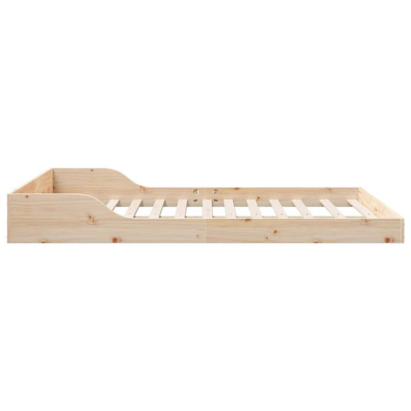 Ruskea sängyn runko 4FT Small Double Massiivinen mänty