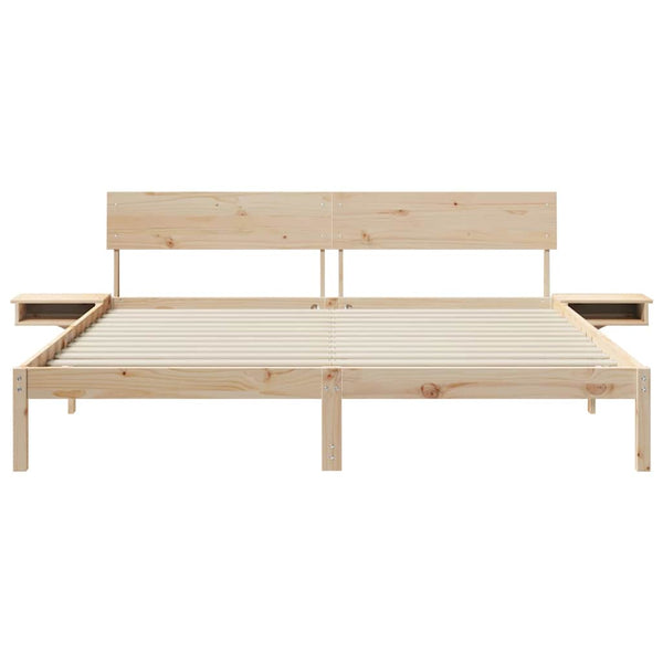 Ruskea sängyn runko 6FT Super King Size Massiivinen mänty