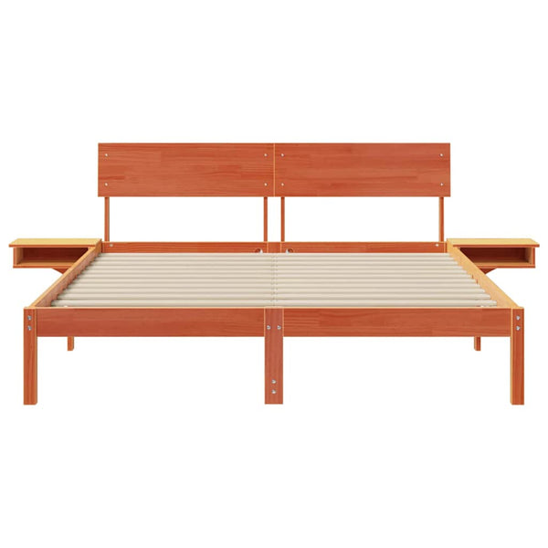 Massiivinen mänty sängyn runko Vaha ruskea 5FT King Size