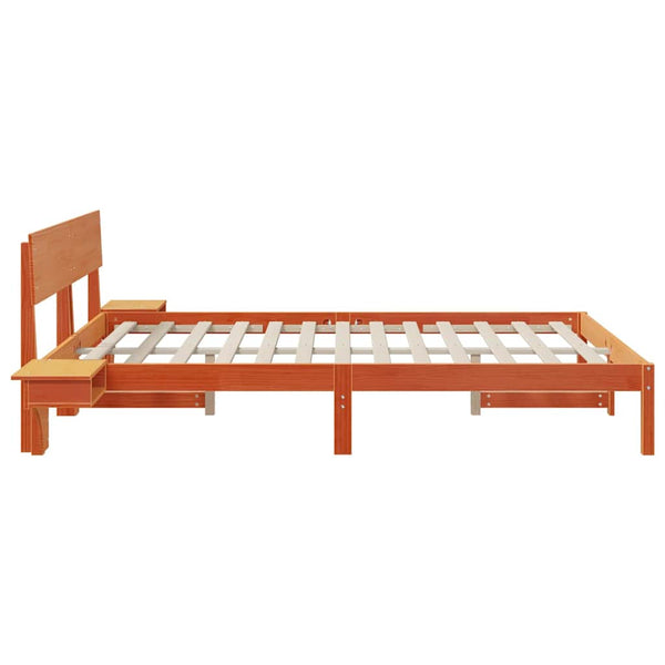 Massiivinen mänty sängyn runko Vaha ruskea 5FT King Size