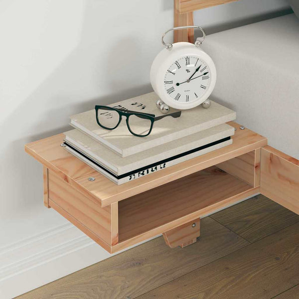 Sängyn runko 120 x 200 cm ruskea pääty massiivista mäntyä