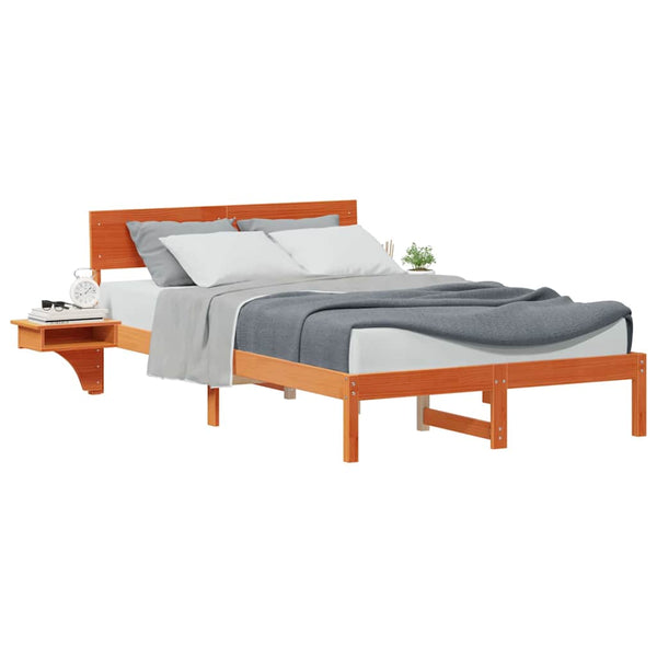 Vaha ruskea sängyn runko 4FT Small Double massiivinen mänty
