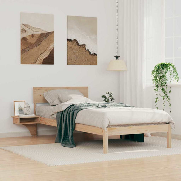 Päätyllä ruskea Sängyn runko Massiivinen mänty 3FT Single