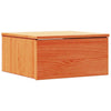 Yöpöytä 2 pcs Vaha ruskea 37 x 35 x 18,5 cm Täysi mänty