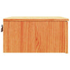 Yöpöytä 2 pcs Vaha ruskea 37 x 35 x 18,5 cm Täysi mänty