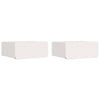 Yöpöytä 2 pcs Valkoinen 39 x 34 x 16,5 cm Täysi mänty
