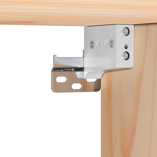 Yöpöytä laatikon kanssa Ruskea 38 x 36 x 29,5 cm Täysi mänty