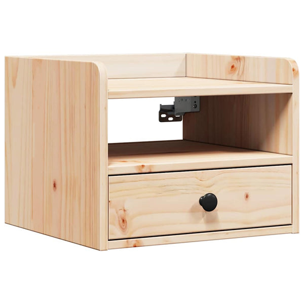 Yöpöytä 2 kpl Ruskea 38 x 36 x 29,5 cm Täysi mänty