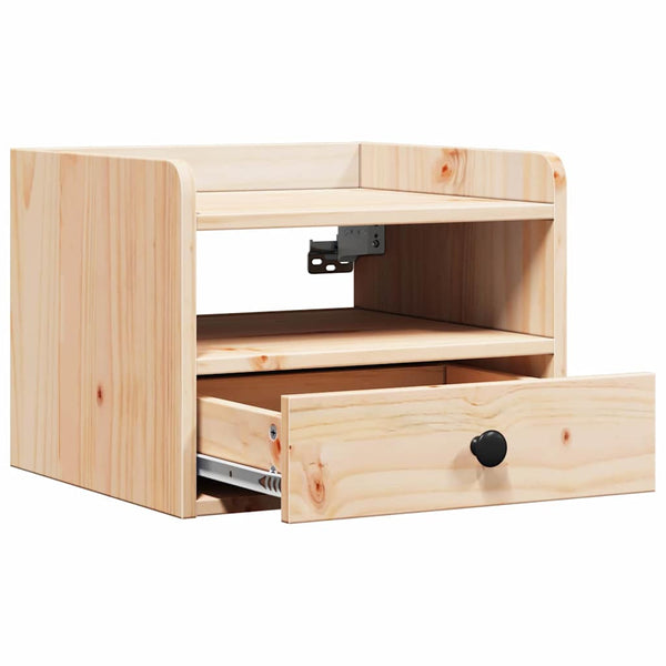 Yöpöytä 2 kpl Ruskea 38 x 36 x 29,5 cm Täysi mänty