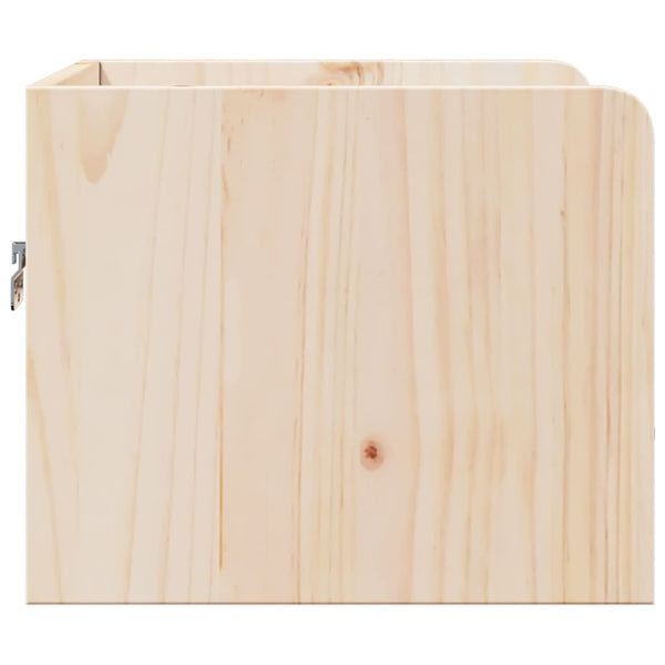 Yöpöytä 2 kpl Ruskea 38 x 36 x 29,5 cm Täysi mänty
