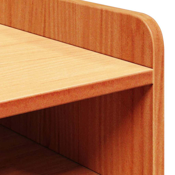 Yöpöytä 2 pcs Vaha ruskea 38 x 36 x 29,5 cm Täysi mänty