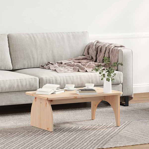 Sohvapöytä Luonnollinen 80 x 50 x 31 cm Täysi mänty