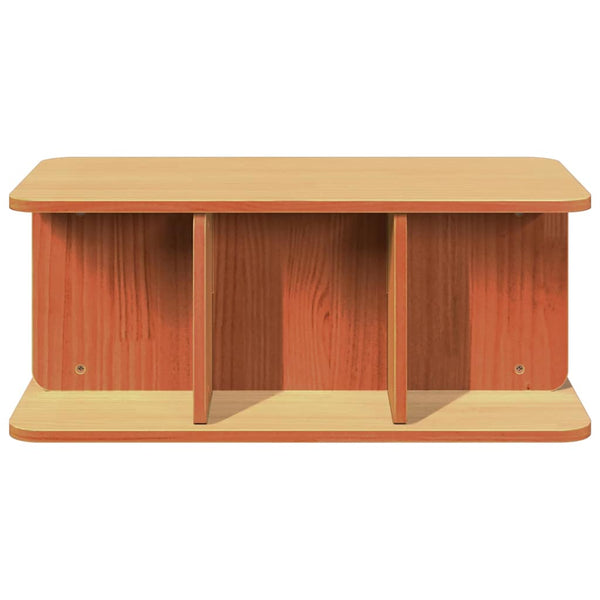 Sohvapöytä Vaha ruskea 80 x 39,5 x 33,5 cm Täysi mänty