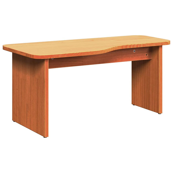 Sohvapöytä 2 kpl Vaha ruskea 100 x 69 x 35,5 cm Täysi mänty