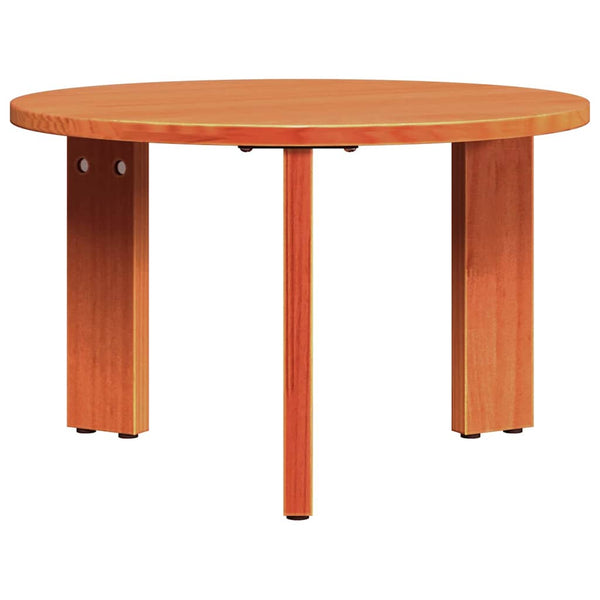 Sohvapöytä 2 kpl Vaha ruskea 47,5 x 47,5 x 27 cm Täysi Mänty