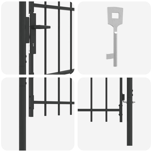 Aitausportti BOXTEL 103 x 250 cm Jauhemaalattu Teräs Harmaa