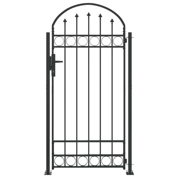 Aitalatu ASSEN 200 x 88 x 14 cm Teräs Harmaa Lukittava