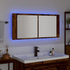LED Peilikaappi Vanha puu 100 x 12 x 45 cm Tekninen puu
