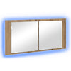 LED Peilikaappi Artisan tammi 100 x 12 x 45 cm Tekninen puu