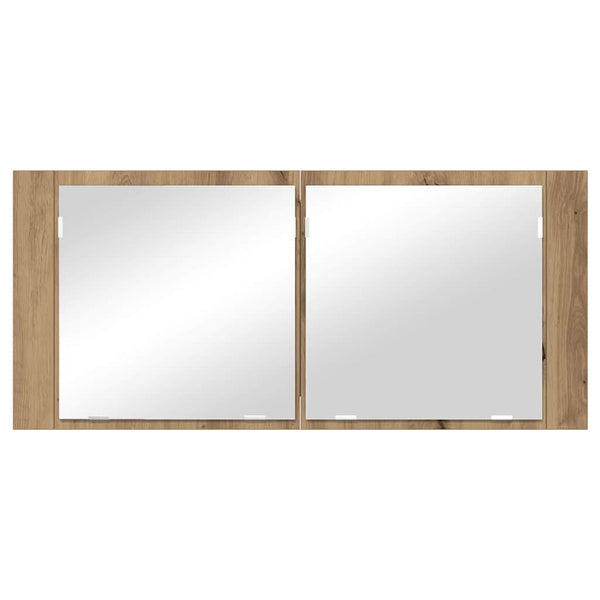 LED Peilikaappi Artisan tammi 100 x 12 x 45 cm Tekninen puu