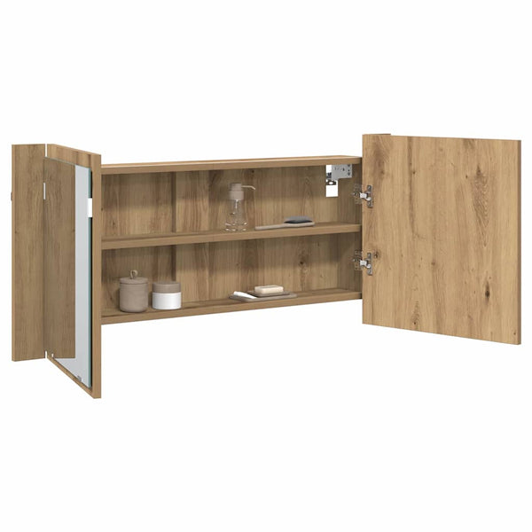 LED Peilikaappi Artisan tammi 100 x 12 x 45 cm Tekninen puu