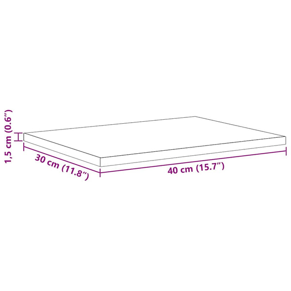 Hyllylevy 3 tasoa 4 kpl 40 x 30 x 1,5 cm Tekninen puu Musta