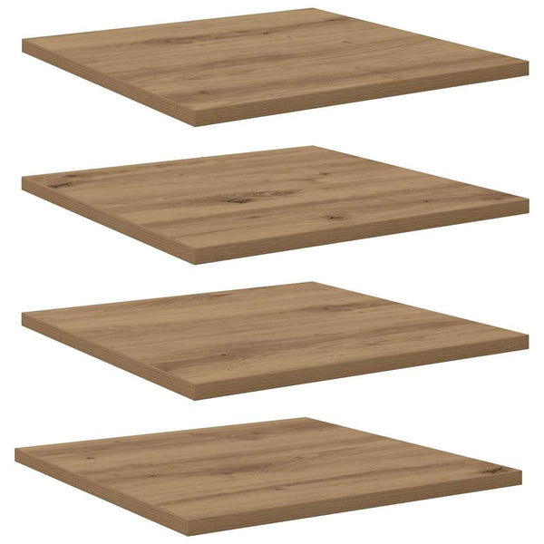 Hyllylevy 3 tasoa 4 kpl 40 x 40 x 1,5 cm Tekninen puu Ruskea