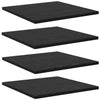 Hyllylevy 3 tasoa 4 kpl 40 x 40 x 1,5 cm Tekninen puu Musta