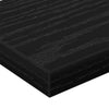 Hyllylevy 3 tasoa 4 kpl 60 x 10 x 1,5 cm Tekninen puu Musta
