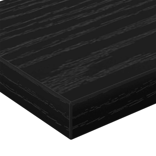 Hyllylevy 3 tasoa 4 kpl 60 x 10 x 1,5 cm Tekninen puu Musta