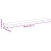 Hyllylevy 3 tasoa 4 kpl 60 x 10 x 1,5 cm Tekninen puu Musta