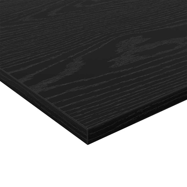 Hyllylevy 3 tasoa 4 kpl 80 x 20 x 1,5 cm Tekninen puu Musta