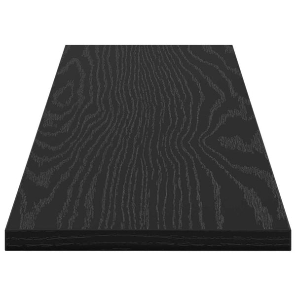 Hyllylevy 3 tasoa 4 kpl 80 x 20 x 1,5 cm Tekninen puu Musta