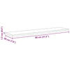 Hyllylevy 3 tasoa 4 kpl 80 x 20 x 1,5 cm Tekninen puu Musta
