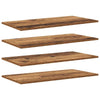 Hyllylevy 3 tasoa 4 kpl 80 x 40 x 1,5 cm Tekninen puu Ruskea