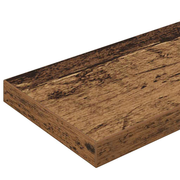 Hyllylevy 3 tasoa 4 kpl 100 x 10 x 1,5 cm Tekninen puu Ruskea