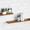 Hyllylevy 3 tasoa 4 kpl 100 x 10 x 1,5 cm Tekninen puu Ruskea