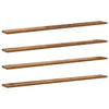 Hyllylevy 3 tasoa 4 kpl 100 x 10 x 1,5 cm Tekninen puu Ruskea