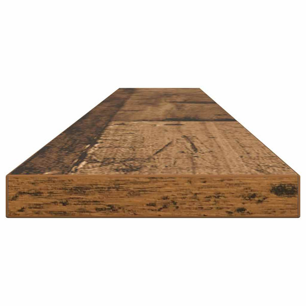 Hyllylevy 3 tasoa 4 kpl 100 x 10 x 1,5 cm Tekninen puu Ruskea