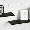 Hyllylevy 3 tasoa 4 kpl 100 x 20 x 1,5 cm Tekninen puu Musta