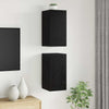 Seinä TV Kaappi 2 pcs Musta tammi. 30,5 x 30 x 60 cm