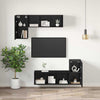 Seinä TV Kaappi 2 pcs Musta tammi. 30,5 x 30 x 60 cm
