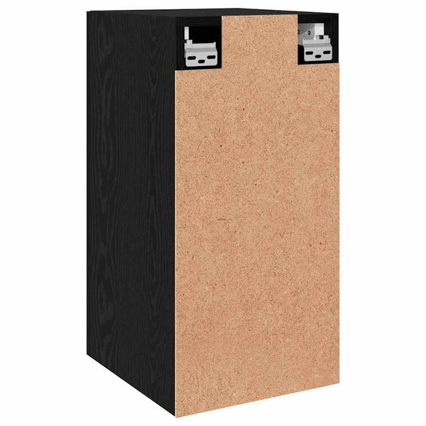 Seinä TV Kaappi 2 pcs Musta tammi. 30,5 x 30 x 60 cm