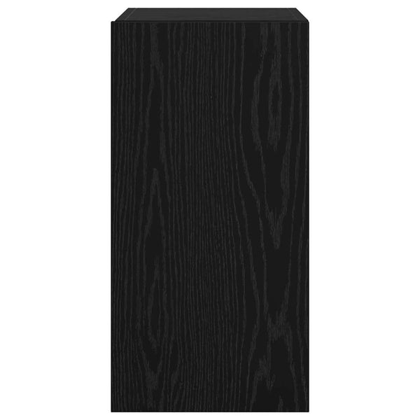 Seinä TV Kaappi 2 pcs Musta tammi. 30,5 x 30 x 60 cm