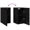 Seinä TV Kaappi 2 pcs Musta tammi. 30,5 x 30 x 60 cm