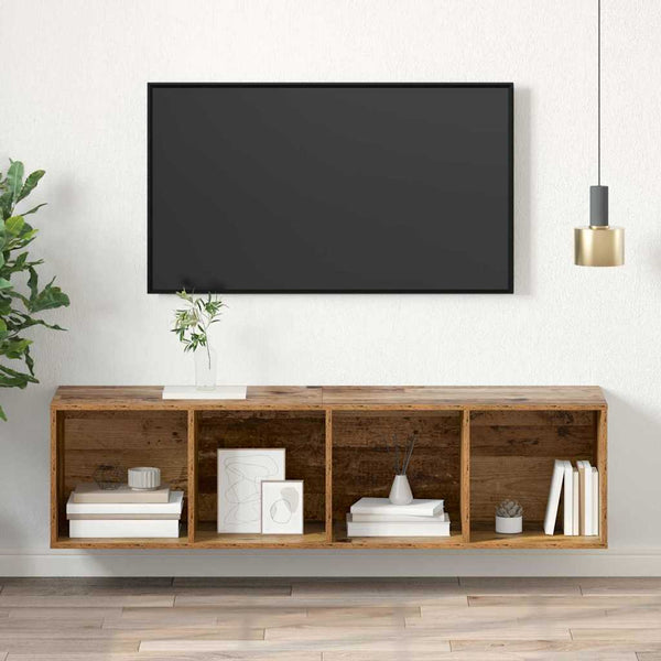 TV-tasosetti Vanha Puu 37 x 37 x 142,5 cm Tekninen puu