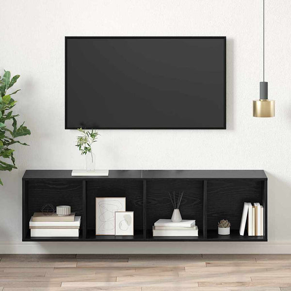 TV-tasosetti Musta tammi. 37 x 37 x 142,5 cm Tekninen puu
