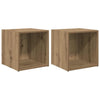 TV-tasosetti 2 pcs Artisan tammi 37 x 35 x 37,5 cm Tekninen puu