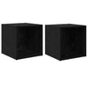 TV-tasosetti 2 pcs Musta 37 x 35 x 37,5 cm Tekninen puu